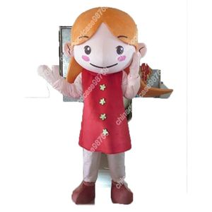 Performance Young Little Girl Mascot Costume Costume Cartoon Fursuit Outfits Party Dress Up Activity Walking Animal Clothing Halloween