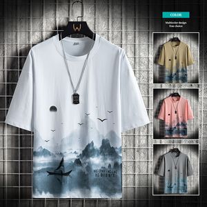 QNPQYX New Summer T Shirt Men Harajuku Style Short Sleeve Shirt Casual Round Neck 100% Cotton Mens Shirts Breathable Top Tees