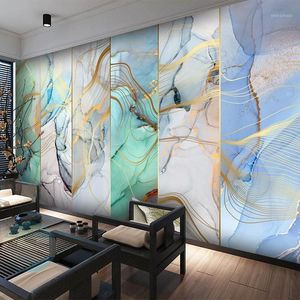 Duvar Kağıtları Özel 3D Duvar Durumu Modern Soyut Altın Çizgi PO Duvar Kağıdı Oturma Odası TV Sofa Art Arka Plan Papel De Parede1