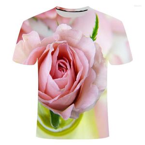 Męskie koszule 2023 Wersja kwiatu rośliny T-shirt uliczny moda z krótkim rękawem Fabryka drukowania 3D Direct Children's Code T-SH