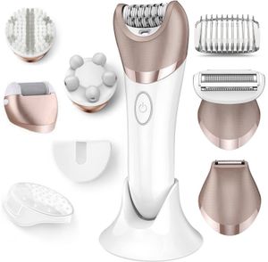 Epilator Electric Women Women Shaver 6in1 Ben Body Hårborttagning Våt torra damer Bikini Trimmer Laddningsbar 230324