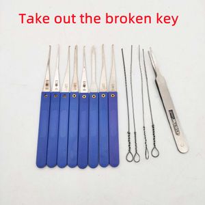 Hot Locksmith Hand Tools Strong Pick Padlock Repair Kit Door Opener Unlocking Tool Handle Combination Hardware