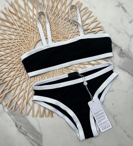 Biquíni feminino Conjunto de clássicos sexy trajes de banho designer ladrinhas maiô de banho preto moda praia nadar de verão usa roupas de luxo roupas femininas biquini marca s-xl