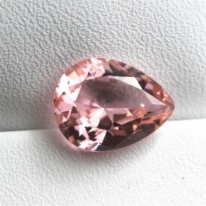 Perline a forma di pera Morganite rosa dolce dal Brasile AAAAAAAA Qualità per la realizzazione fai-da-te Superficie dell'anello Pietre sfaccettate Gemme brillanti