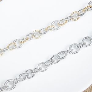 Złoty łańcuch łańcucha miedzi miedziana marka biżuterii łańcuch modowy łańcuch nadgarstka dla kobiet i naszyjników mężczyzna