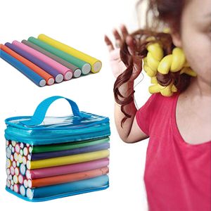 Rolos de cabelo 42pcs golinhos macios para mulheres sono Diy Magic sem calor Ferramentas de estilo encaracolado