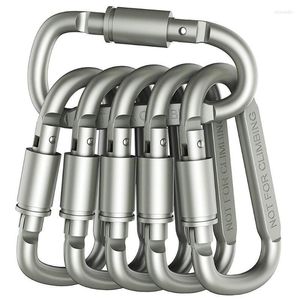 Nyckelringar Fet tjockare ryggsäck CARABINER Keychain Outdoor Camping Aluminium Alloy D-Ring Snap Clip Lock Buckle Hook Mountain Climbing Tool