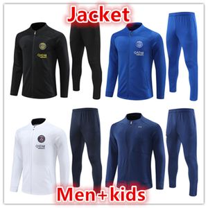 22 23 24 psgS men kids tracksuit soccer jacket kit Survetement 2022 2023 psgS MBAPPE football full Zipper jackets tracksuits training suit jogging sets
