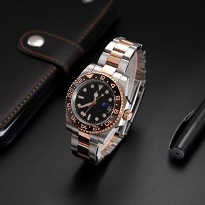 Мужские часы роскошные дизайнерские часы Reloj 41 -мм черный циферблат автоматический механический керамический мода Классическая из нержавеющая сталь водонепроницаемый