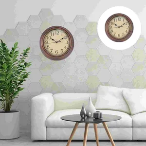 Wall Clocks 12 Inch Digital Vintage Neon Decor Cute Clock Echo Round