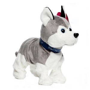 Brinquedos de pelúcia eletrônica de pelúcia de cachorro de cachorro de brinquedo eletrônico Robôs cães gatos gatos interativos brinquedos husky cães para criança 230325