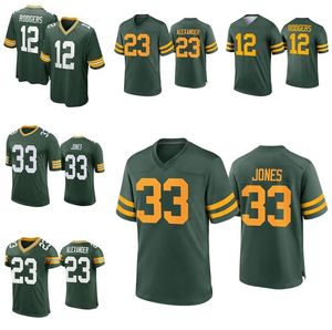CUSTOM Stitched Football jersey Green Bay''Packers''12 Aaron Rodgers Davante Adams Jaire Alexander Jones Smith Favre gre