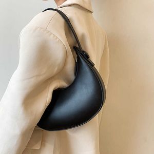 Omuz Çantaları Kadınlar İçin Çanta Düz Renk Küçük Pu Deri Sevimli Hobo Trend Çantalar ve Çanta Lady Tatlı Tote Zipper 230322