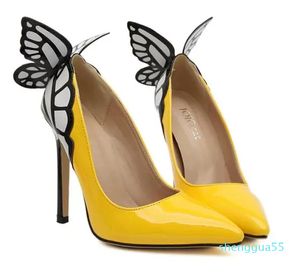 Nova fantasia tridimensional de Sophia Webster The Butterfly Combinando saltos altos para sapatos femininos Saltos estiletos 11,5cm Frete grátis 011