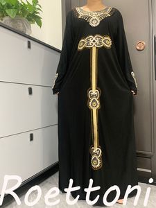 Ethnic Clothing Ice Floss Embroidery Long Sleeves Loose Maxi Abaya Robe For Lady Muslim Women's Kaftan Diamond Dubai Arab Dresses With Scarf 230324