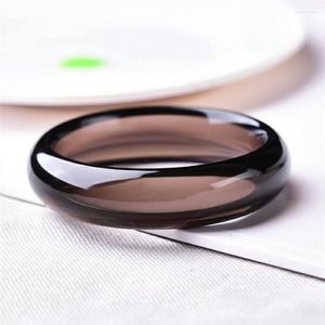 Bangle Genuine Natural Obsidian Crystal Fashion Woman Lady Round Stone Bangles Drop 60mm 61mm 62mm 63mm