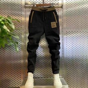 Men's Pants Men Pants Mid-rise Anti-pilling Versatile Male Pure Color Harem Casual Trousers Casual Trousers Home Wear 230325