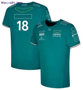 Herr t-shirts f1 formel en kort seve t-shirt bil team kläder 2023 ny produkt racing kläder casual rund nacke kan anpassas plus storlek 0325H23