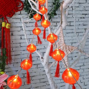 Strings 2M 10 LED Traditional Red Lantern USB & Battery Powered Operated String Light Party Supplies Chinese Year Decor Night Lights