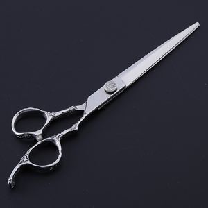 Hair Scissors Professional Japanese 440C Stainless Steel 7 Inch Plum Handle For Barber Cutting Make Up Shears Hairdressing 230325