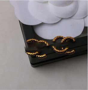18k Gold Plated Luxury Brand Designers Letters Stud Geometric Famous Women 925 Silver Rhinestone Earring Wedding Jewerlry