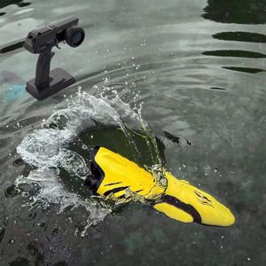 ElectricRc Boats 2023 24 GHz Fırçasız Yüksek Hızlı Yarış Hız Tekne Su Geçirmez Yat Küçük Çocuk Oyuncak 230325