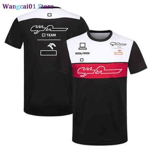 メンズTシャツ2022新シーズンF1レーシングスーツチームジャケットセーターメンズ秋と冬の太い服kimi 0325h23