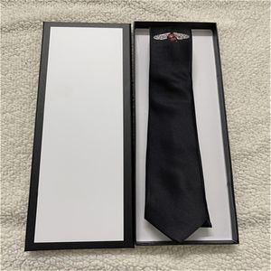 مصمم جديد لرسالة الرجال 100 ٪ TIE Silk Necktie Black Blue ALDULT JACQUARD BASTENT BASENT