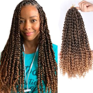 Crochet Water Wave ombre Braiding Hair for Passion Twist Torda sintética Cabelo