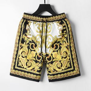 Pantaloncini a vita alta pantaloncini da uomo sciolti designer estivi sport casual 2023 moda asciugatura rapida uomo pantaloni da spiaggia per uomini gold