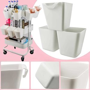 Scatole portaoggetti Cestini per la casa Cesto portaoggetti in plastica appeso indietro Cucina Bagno Mini organizzatori Piccole cose Contenitore portatile per contenitori P230324