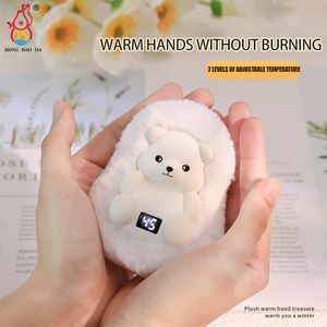 Electronic Plush Toys 5000mAh Hand Warmer Cute Panda Bear Indoor Outdoor Small USB Rechargeabl Handy Warmer Heater Handy Warmer Heater Pocket Warmer 230325