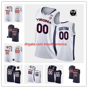 Mens Custom Virginia Basketball JeKihei Clark Jersey Jayden Gardner Reece Beekman Armaan Franklin Ben Vander Plas Taine Murray Francisco Caffaro Jersey