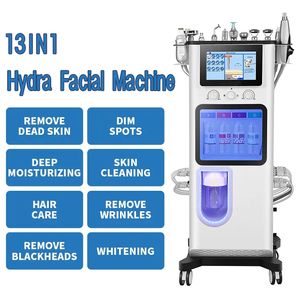 Professaional Dydro Skin Microdermabrasion Machine 13 в 1 поднятие кожи высокочастотные ультразвуковые био -дермабразия Увлажняющее средство Увлажняющее средство