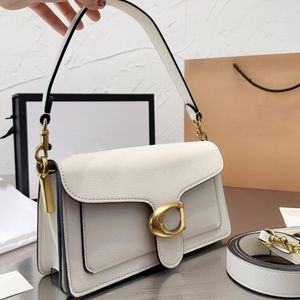 Bolsa de ombro luxuosa de couro genuíno amarelo marinho com cordão e alça ajustável para mulheres