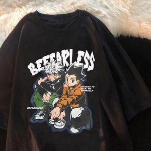 Женская футболка Killua рубашка Hunter x Hunter футболка HXH Tees Женщины летняя повседневная футболка для печати Top Top Toka Tee Shirt 100% хлопковая одежда 230325