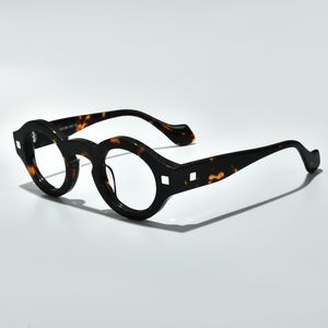 Óculos de sol Quadros retro redondo óculos ópticos de acetato homens mulheres mulheres feitas de miopia vintage Óculos da prescrição de miopia Eyewear 230325