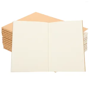 Revista de notebook Kraft Notebooks em branco Mini Journals A6 Diário de bolso a granel Cover viajantes viajantes marrom garotos sem forro