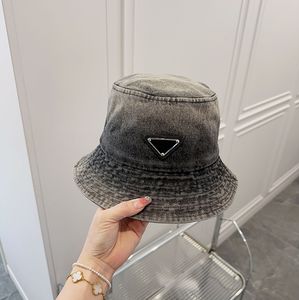 Designers bucket hat Luxury hat Solid color design hat Top level version fashion travel sun hat Leisure new hat four seasons can wear Denim material Factory stores