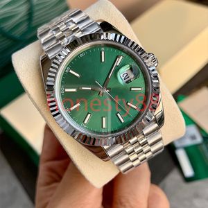 With diamond mens watch dial sapphire mirror 41mm automatic mechanism 36mm ladies fashion luxury date watch 904L stainless steel strap with box Wristwatches CCC