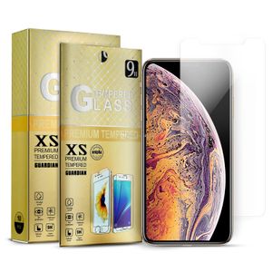Tempererat glas för tunnelbanetelefoner LG STYLO 5 Google Pixel 3XL Screen Protector för Samsung A10 iPhone 14 13 12 11 Pro Max XR med låda