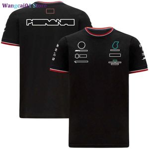 Men's T-Shirts 2021 summer season F1 Formula One racing short-seved T-shirt sports round neck Tee with the same customization 0325H23