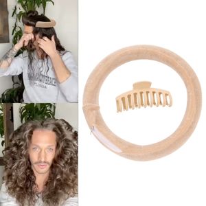 Hårrullar vevlet värmelös curling stång pannband runda lata curlers sover curl bar vågformare diy styling verktyg 230325