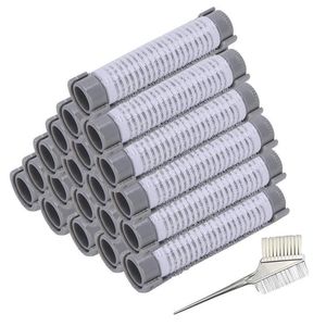 Saç silindirleri 20pcs Perm Barlar Dresser Stil Araçları Peluş Kilit Tasarımları Kadınlar ve Kızlar için 230325