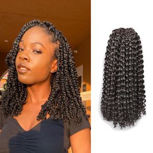 Water Wave Crochet Passion Twist Hair 22 Stränge Kinky Curly Extensions Großhandel 1B/27 Ombre Braids