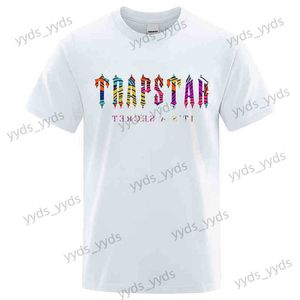 T230325MEN's T-shirts Trapstar London Casual T-shirt Men Summer O-Neck kort ärm Herable Personlighet Streetwear Soft Cotton Brand Tops Man