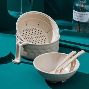 Bowls 1 Set Modern Noodle Bowl Easy To Clean Ramen Reusable Instant Container Multipurpose