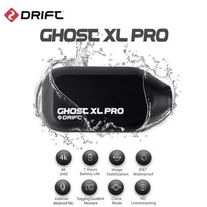 Digitalkameror Drift Ghost XL Pro 4K HD Sport Action Videokamera 3000mAh IPX7 Vattentät WiFi Hjälmkamera för motorcykelcykel Head Cam 230324
