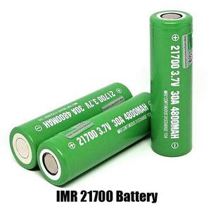 Batteria agli ioni di litio IMR 20700 21700 di alta qualità 3200 mAh Verde 4800 mAh 3,7 V 30 A 40 A Cella al litio ricaricabile ad alto consumo Vs Listman IMR20700 IMR21700