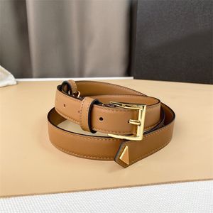 Damen-Designer-Gürtel, Luxus-Leder-Taillenband, Breite 2,5 cm, Dreieck-Design, hochwertige Gürtel, Herren-Bund